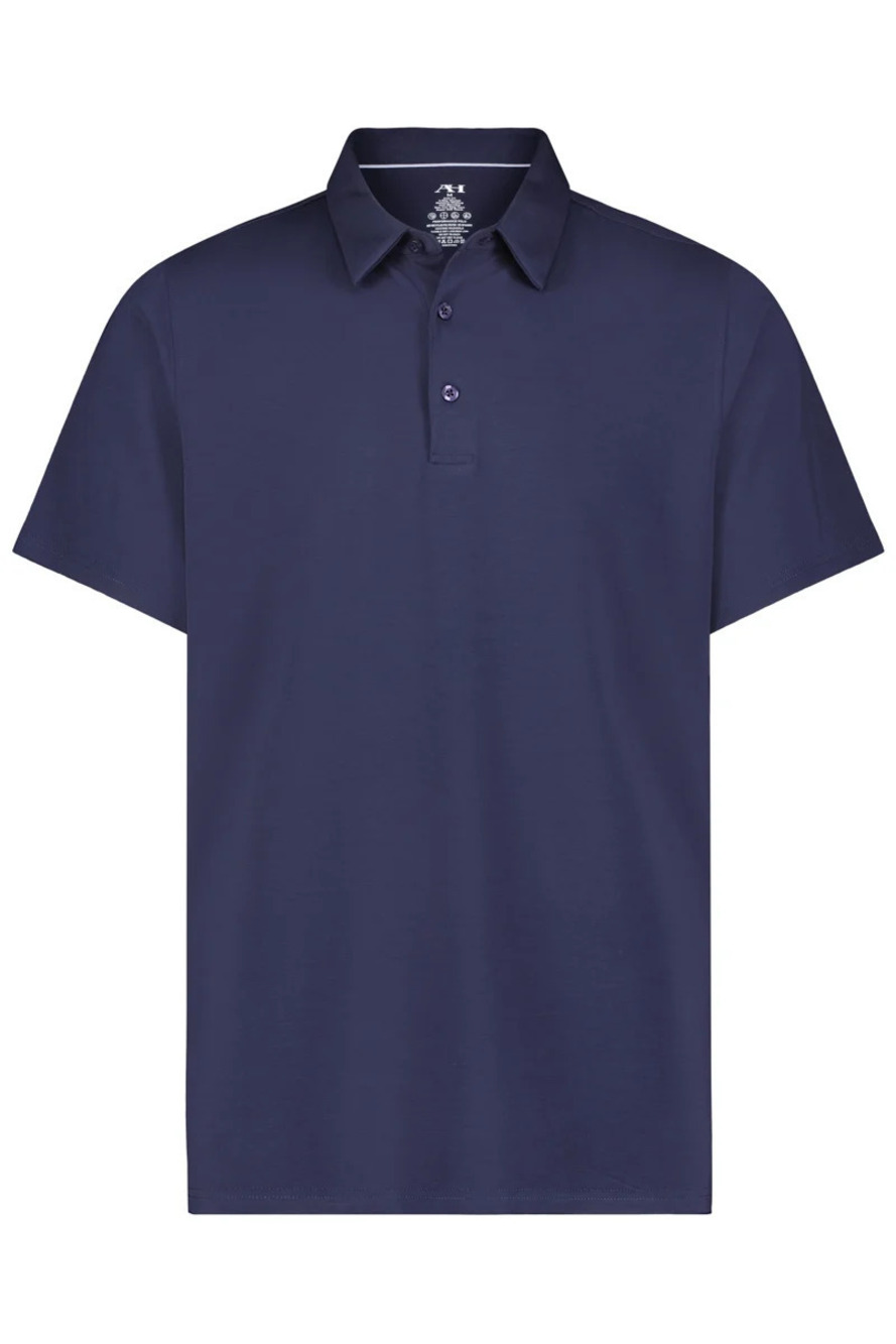 American Heritage Navy 4-way Stretch Performance Polo/34434
